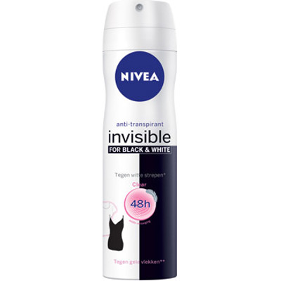 Productafbeelding Nivea Deospray Invisible Black & White Clear