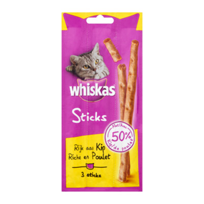 Productafbeelding Whiskas Kattensnacks Sticks  Kip